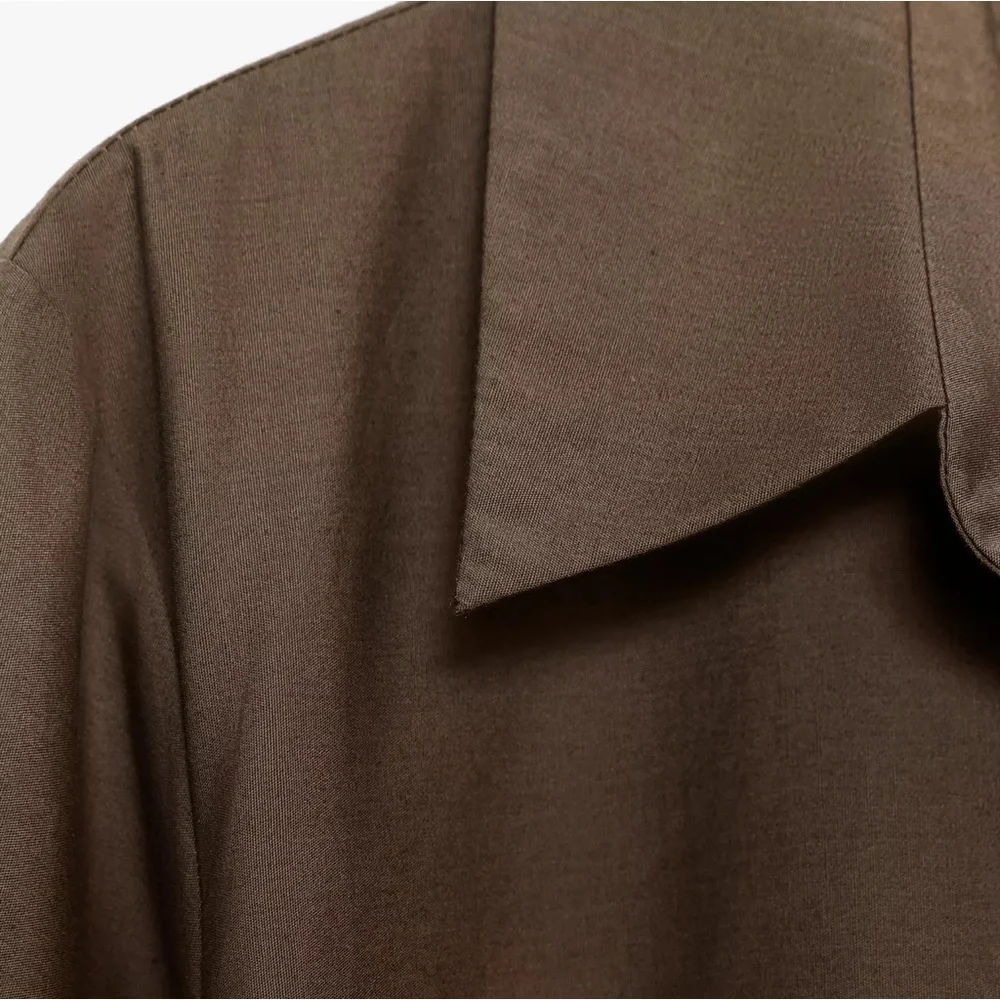 ZW COLLECTION POPLIN SHIRT DRESS - Picture 10 of 10